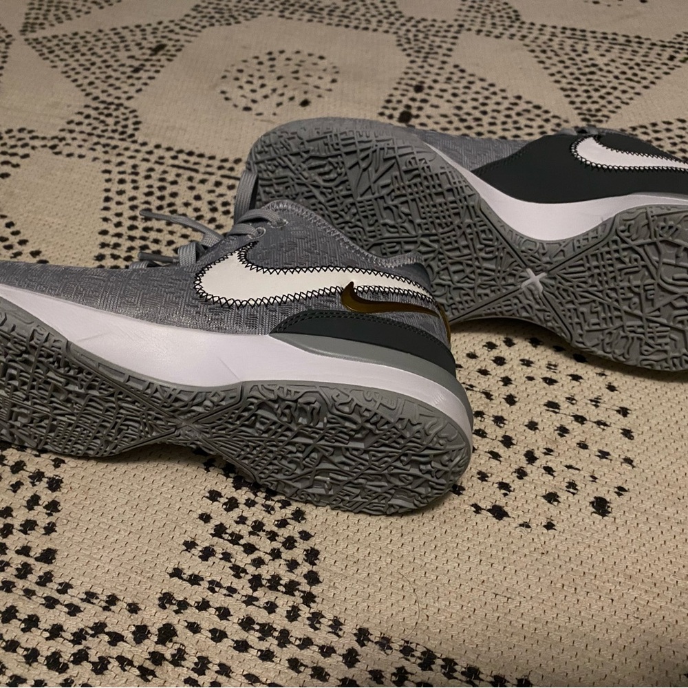 Gray and Gold Nike Sneakers - Picture 5 of 5
